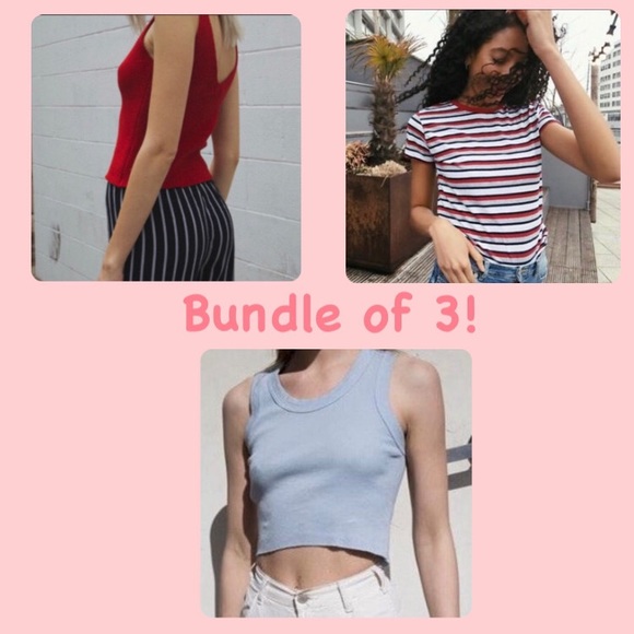 Brandy Melville Tops - BRANDY MELVILLE BUNDLE: Jamie, Danielle, Connor